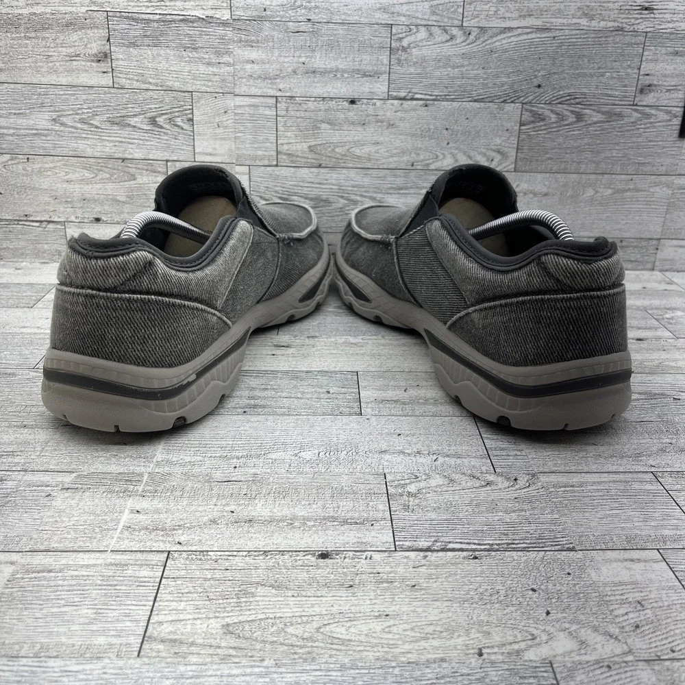 Skechers Creston Moseco Gray Slip On Loafer Shoes 65355 Men Size 12‎